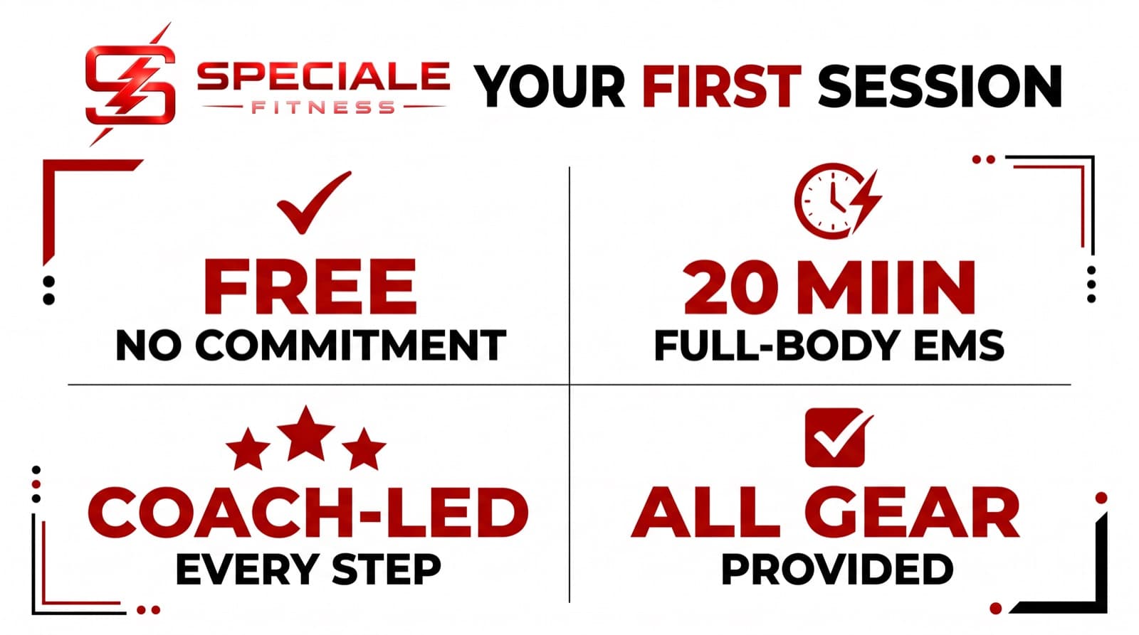 What to Expect at Your First Speciale Fitness Session — Speciale Fitness infographic